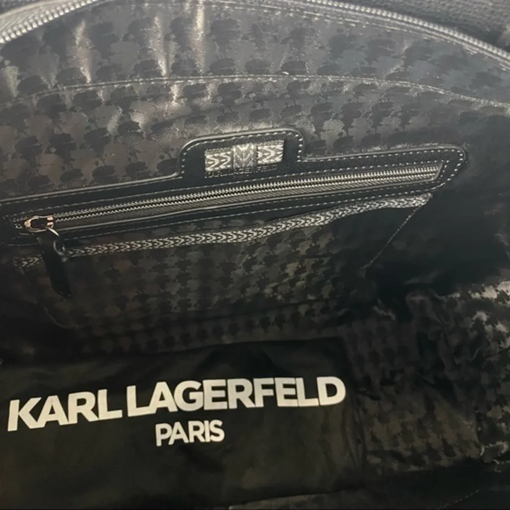 KARL LAGERFELD Handbag Adele Tote Bag Signature Print Black